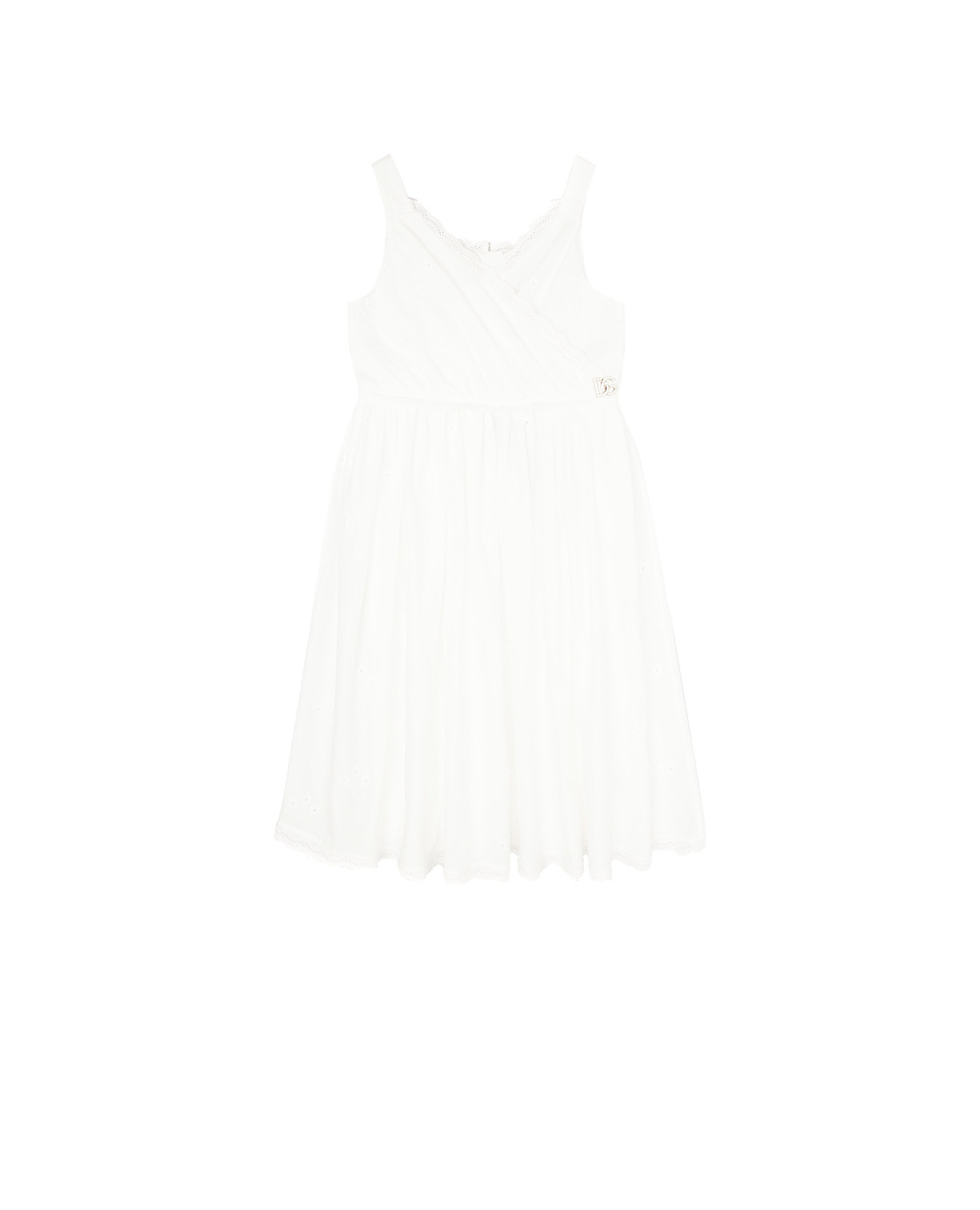 Сарафан Dolce&Gabbana Kids L53DB4-HLM6Q-B, білий колір • Купити в інтернет-магазині Kameron