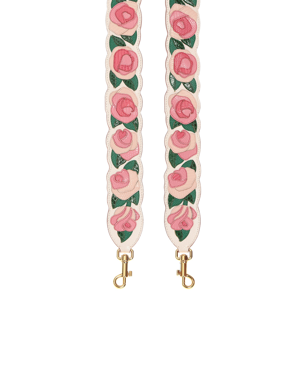 Шкіряна ручка для сумки Dolce&Gabbana BI1041-AH474, рожевий колір • Купити в інтернет-магазині Kameron