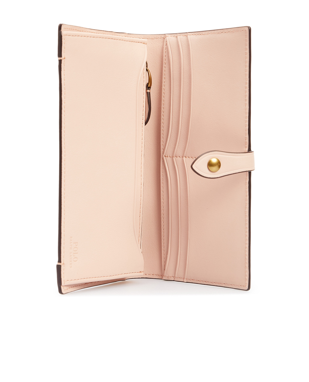 Кожаный кошелек Polo Ralph Lauren 427859117001, розовый цвет • Купить в интернет-магазине Kameron