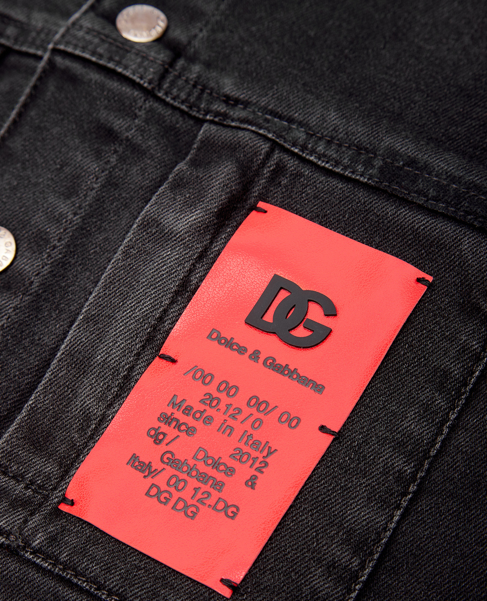 Джинсовая куртка Dolce&Gabbana Kids L43S51-LDA05-S, черный цвет • Купить в интернет-магазине Kameron