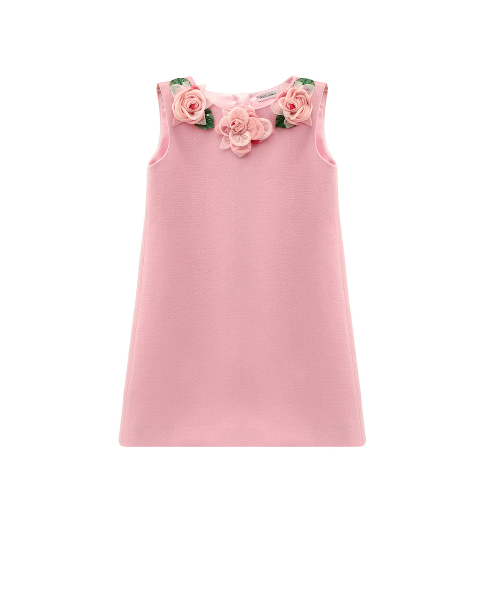 Шерстяное платье Dolce&Gabbana Kids L59D79-FUBD2-B, розовый цвет • Купить в интернет-магазине Kameron