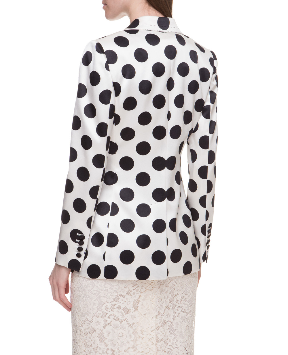 Шелковый блейзер Dolce&Gabbana F29BOT-HS1XO, белый цвет • Купить в интернет-магазине Kameron