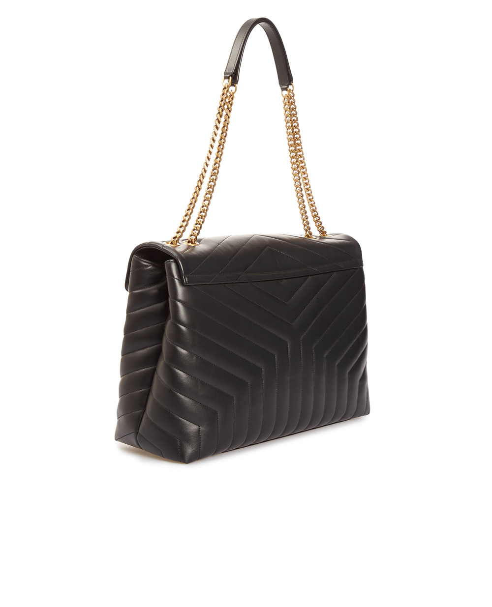 Шкіряна сумка Loulou Large Saint Laurent 574947-DV727, чорний колір • Купити в інтернет-магазині Kameron