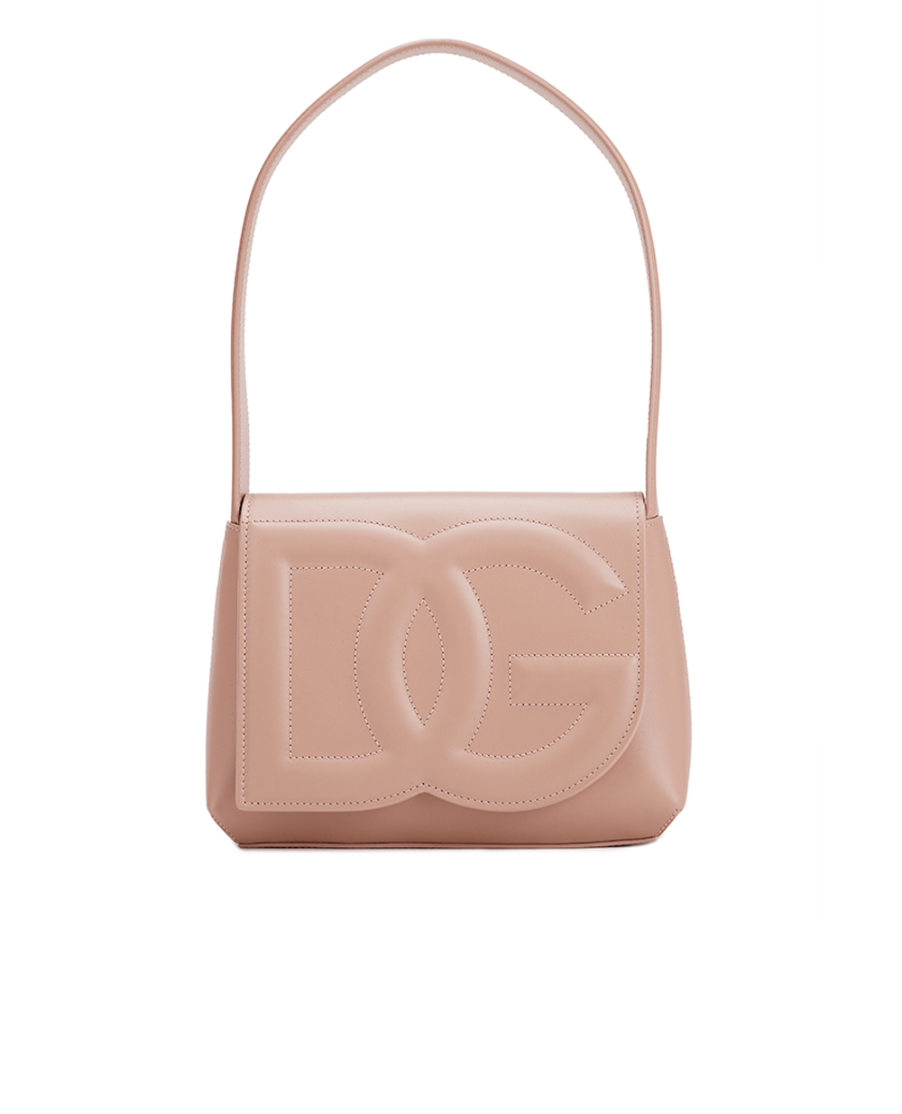 Кожаная сумка DG Logo Dolce&Gabbana BB7516-AW576, пудровый цвет • Купить в интернет-магазине Kameron