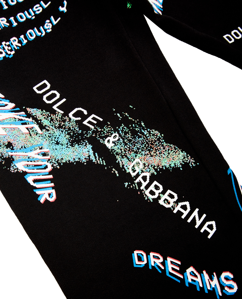 Спортивные брюки Dolce&Gabbana Kids L4JPDZ-G7BMH-B-, черный цвет • Купить в интернет-магазине Kameron