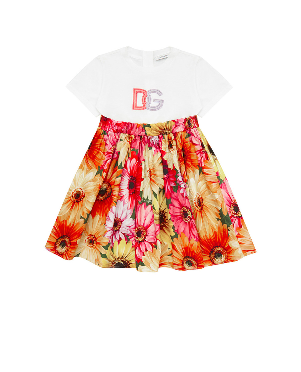 Детское платье Dolce&Gabbana Kids L5JD3L-G7BJI-S, разноцветный цвет • Купить в интернет-магазине Kameron