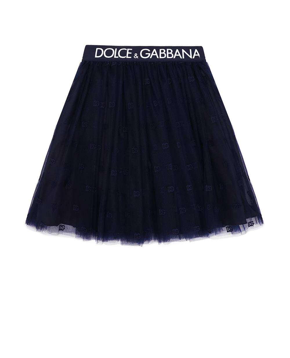 Дитяча спідниця Dolce&Gabbana Kids L54I61-HLM8T-B, темно синій колір • Купити в інтернет-магазині Kameron