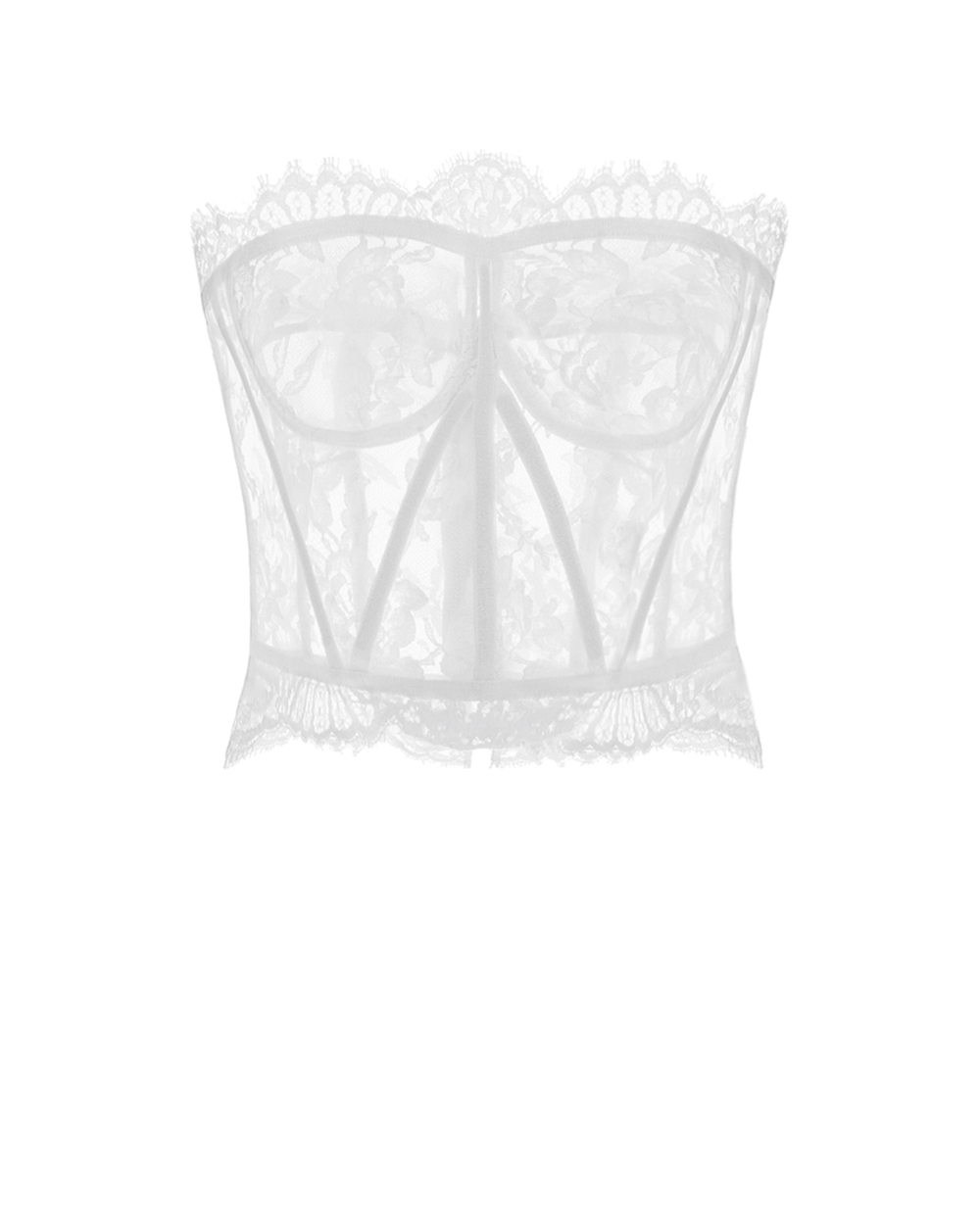 Мереживний корсет Dolce&Gabbana F72X4T-HLMQJ, білий колір • Купити в інтернет-магазині Kameron