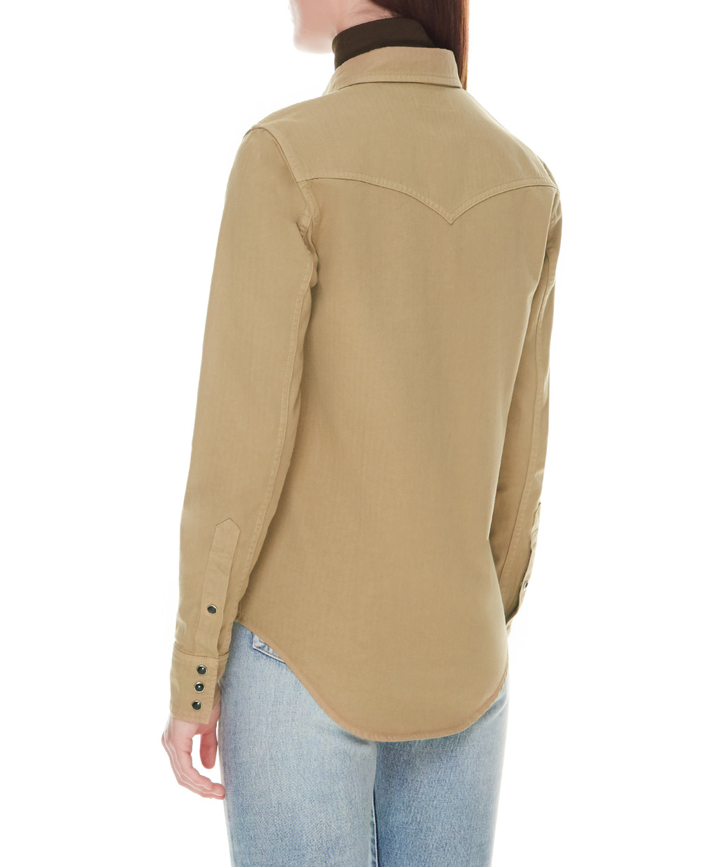 Рубашка Saint Laurent 615139-Y27BB, бежевый цвет • Купить в интернет-магазине Kameron