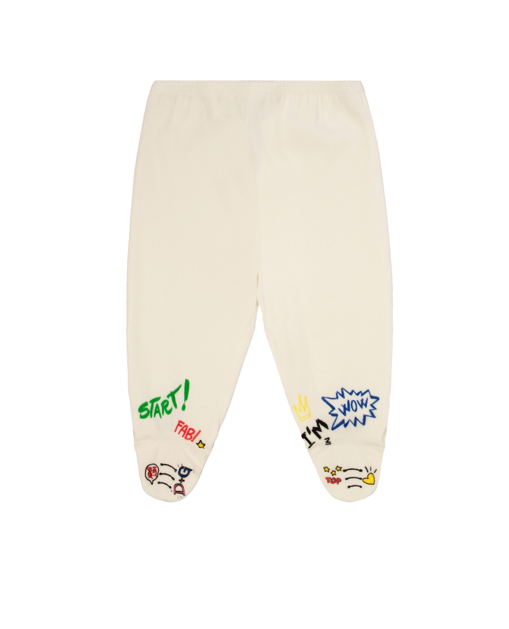 Штани Dolce&Gabbana Kids L1JPBR-G7WZI-, білий колір • Купити в інтернет-магазині Kameron