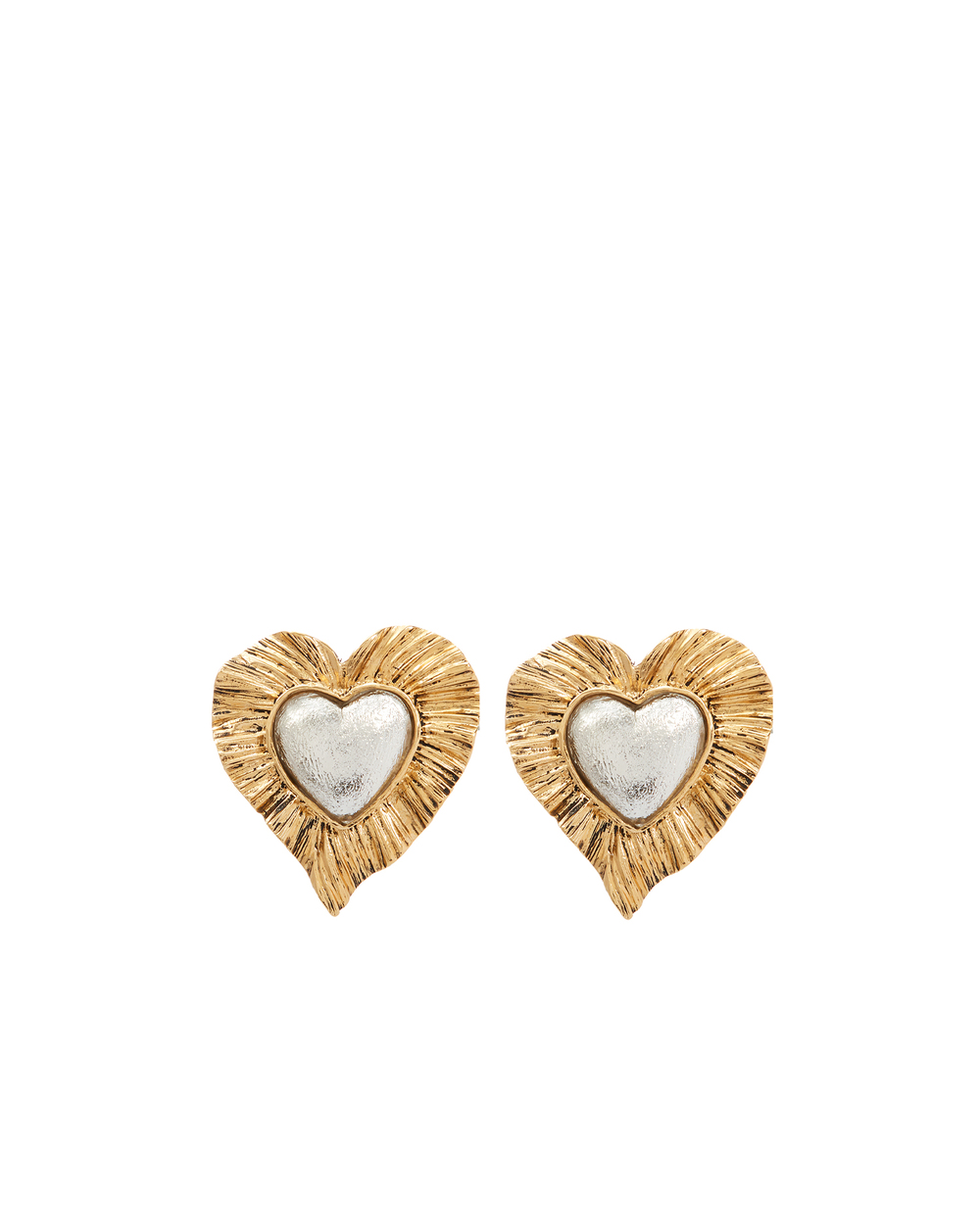 Кліпси Héritage Radiating Heart Saint Laurent 638843-Y1591-, золотий колір • Купити в інтернет-магазині Kameron