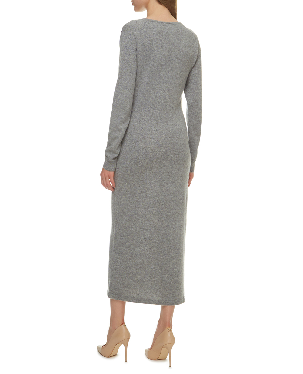 Кашемировое платье Polo Ralph Lauren 211815310001, серый цвет • Купить в интернет-магазине Kameron