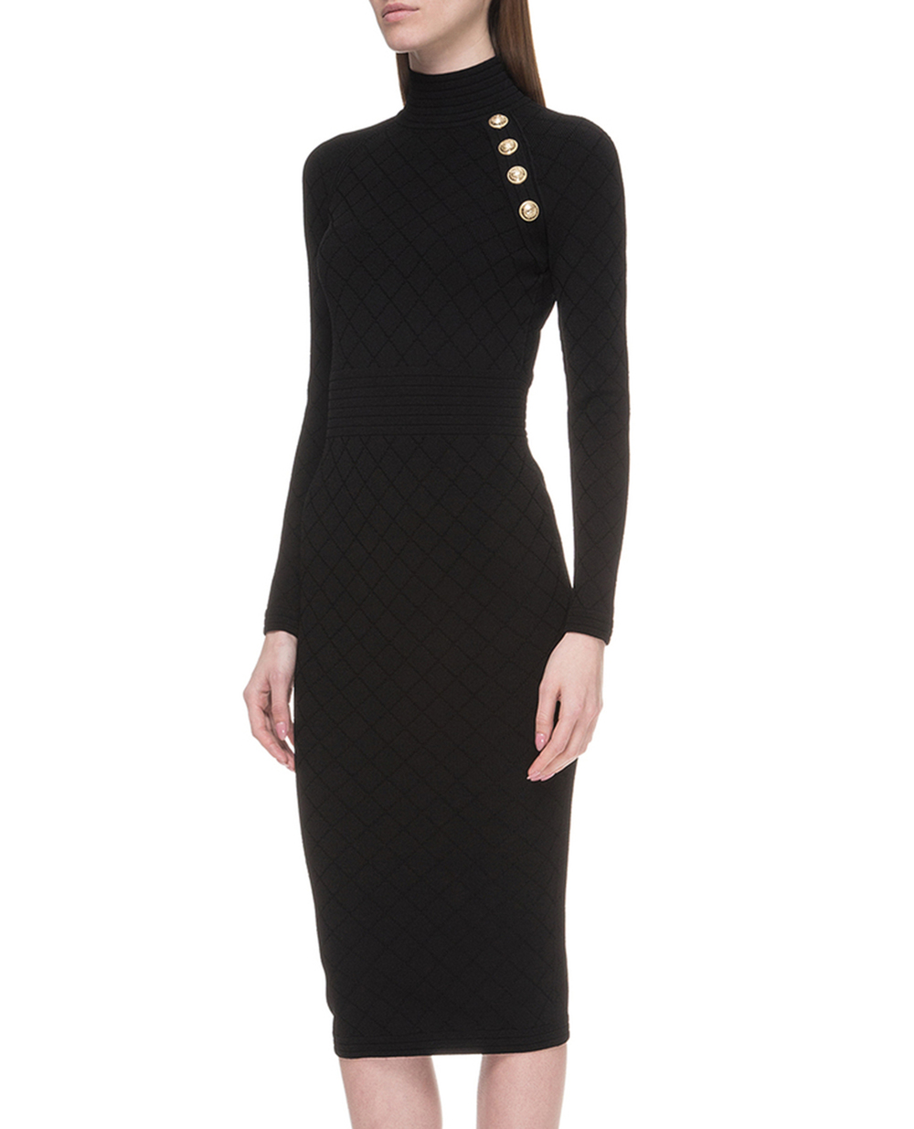 Платье Balmain SF16378K462, черный цвет • Купить в интернет-магазине Kameron