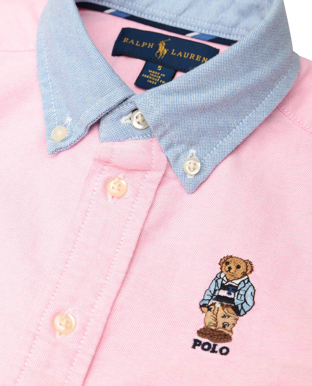 Рубашка Polo Ralph Lauren Kids 321785755002, розовый цвет • Купить в интернет-магазине Kameron