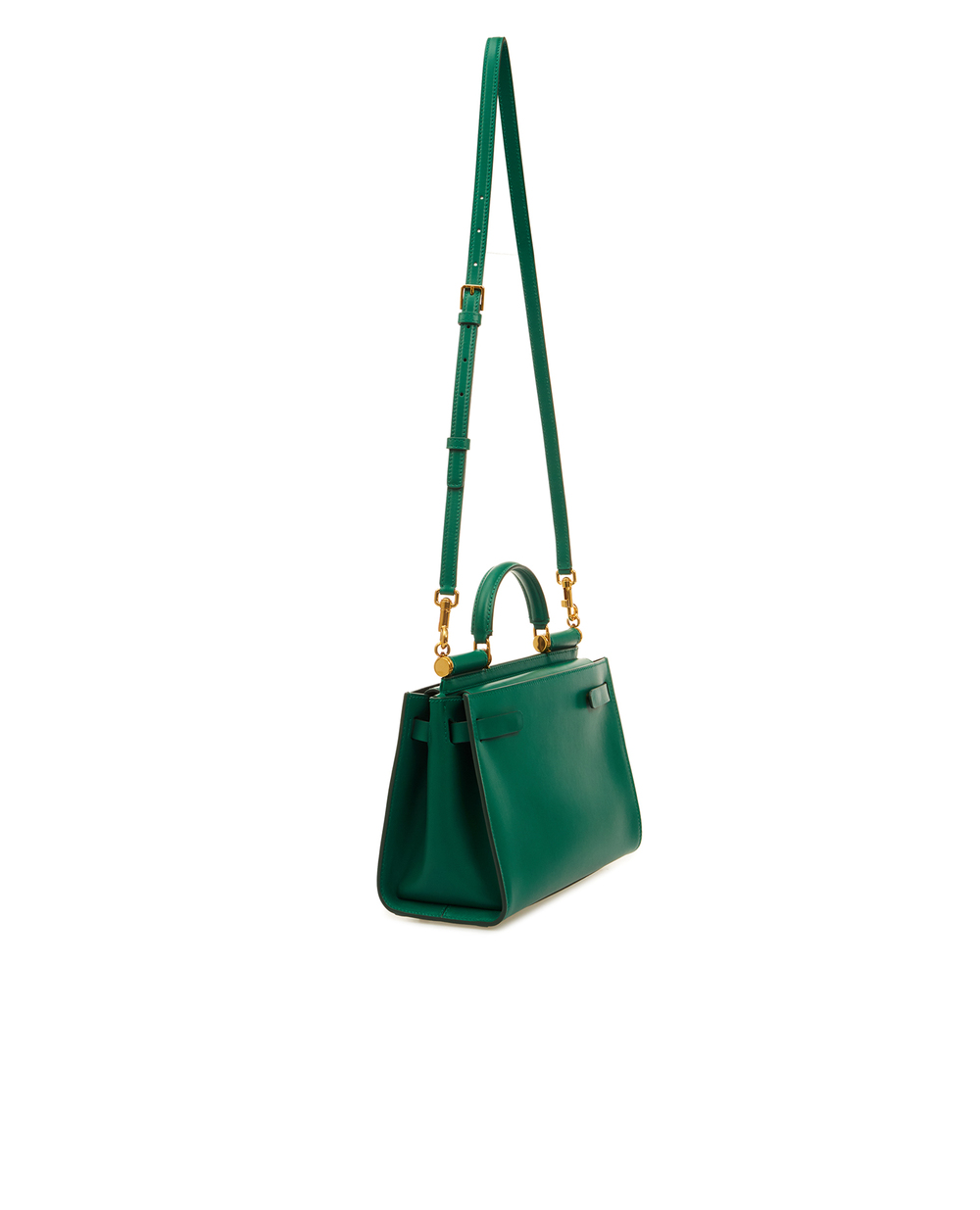 Шкіряна сумка Sicily 62 Small Dolce&Gabbana BB6625-AV385, зелений колір • Купити в інтернет-магазині Kameron