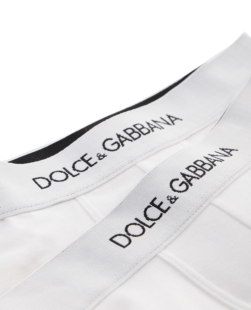 Детские боксеры (2 шт) Dolce&Gabbana Kids L4J701-G7OCT, белый цвет • Купить в интернет-магазине Kameron