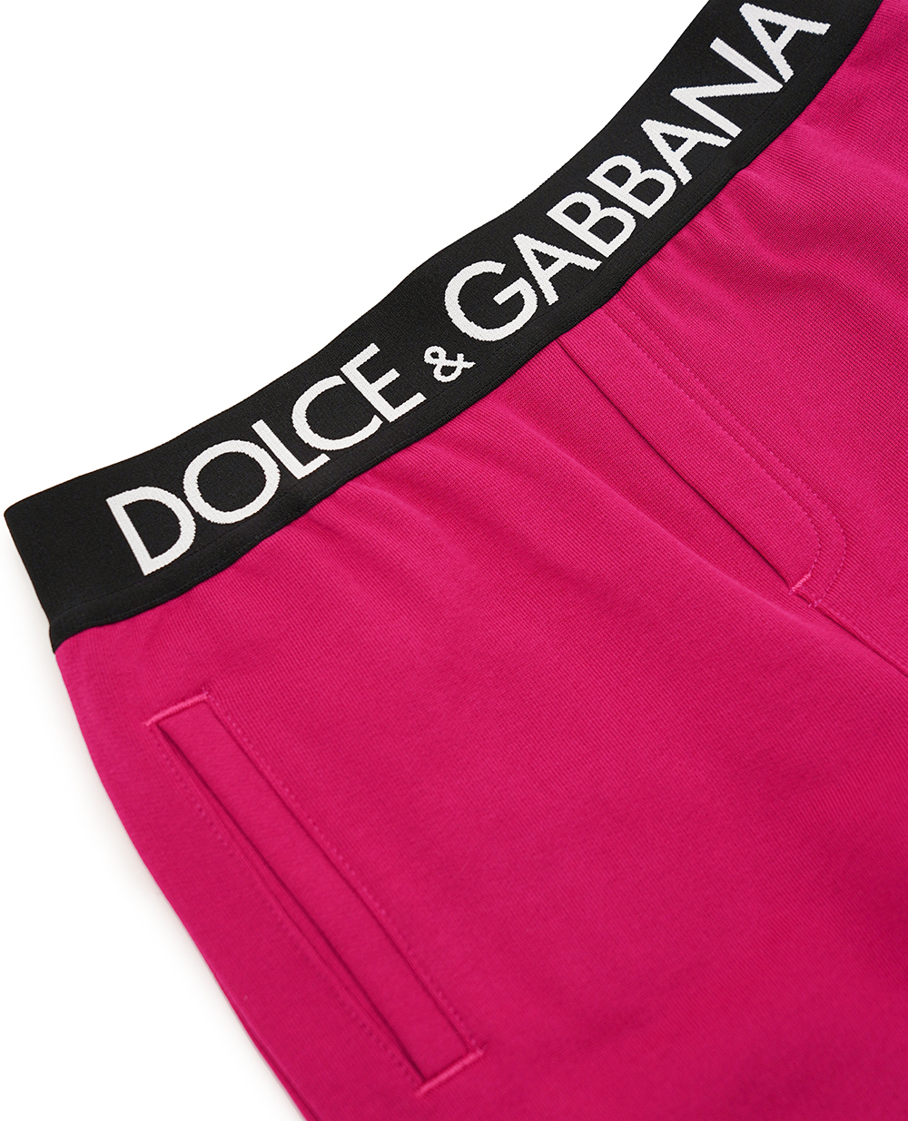 Детские спортивные брюки (костюм) Dolce&Gabbana Kids L5JP9G-G7E3Z-B, фуксия цвет • Купить в интернет-магазине Kameron