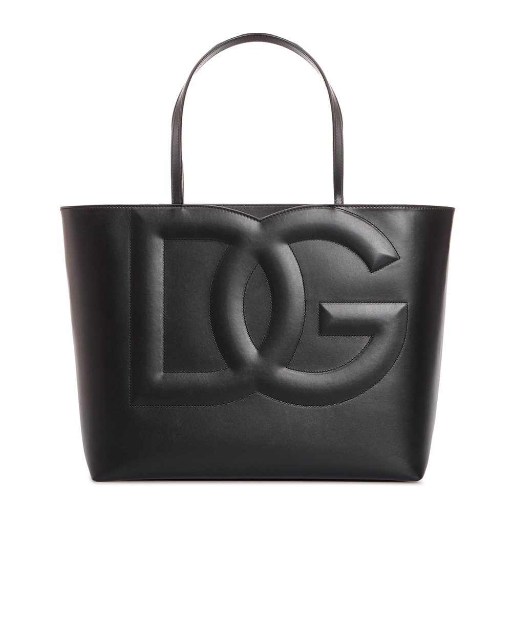 Кожаная сумка DG Logo Medium Dolce&Gabbana BB7338-AW576, черный цвет • Купить в интернет-магазине Kameron