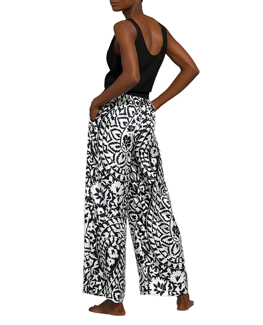 Шелковые брюки SABBAT ERES 232016, разноцветный цвет • Купить в интернет-магазине Kameron
