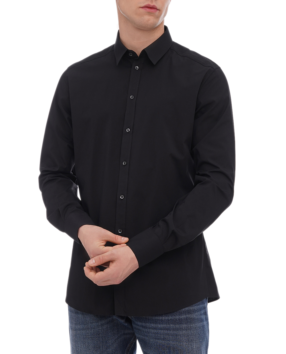 Рубашка Dolce&Gabbana G5EJ0T-GG826, черный цвет • Купить в интернет-магазине Kameron