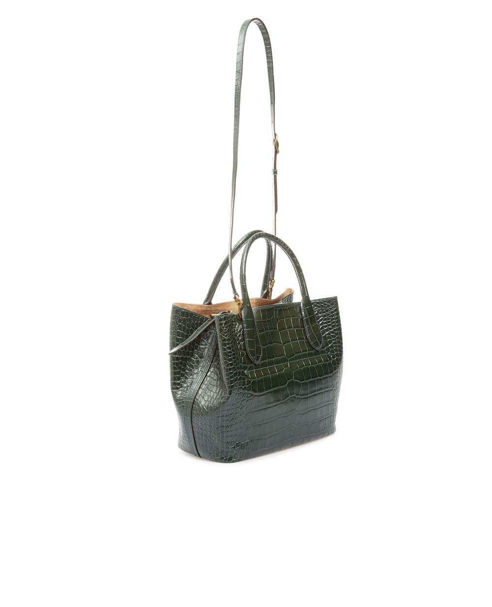 Шкіряна сумка Polo Ralph Lauren 428751507011, зелений колір • Купити в інтернет-магазині Kameron