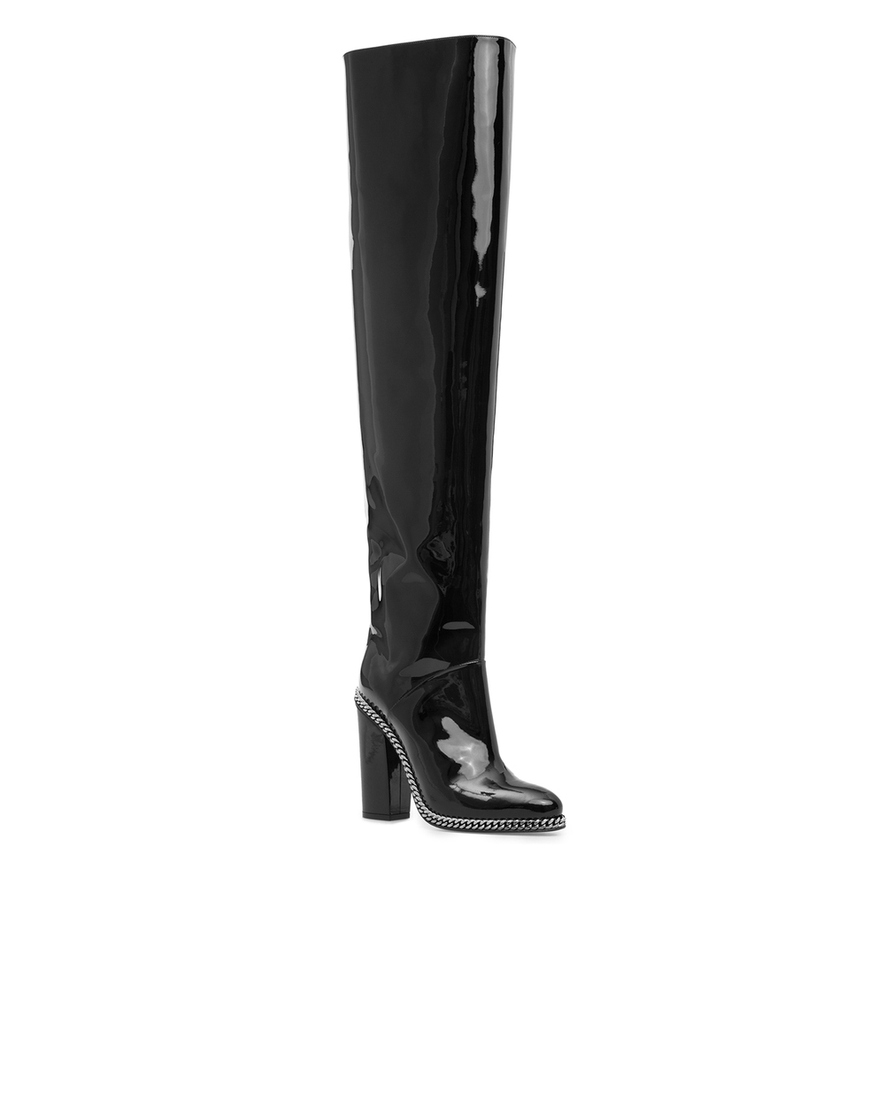 Кожаные ботфорты Emma Balmain W8FC331PVRE, черный цвет • Купить в интернет-магазине Kameron