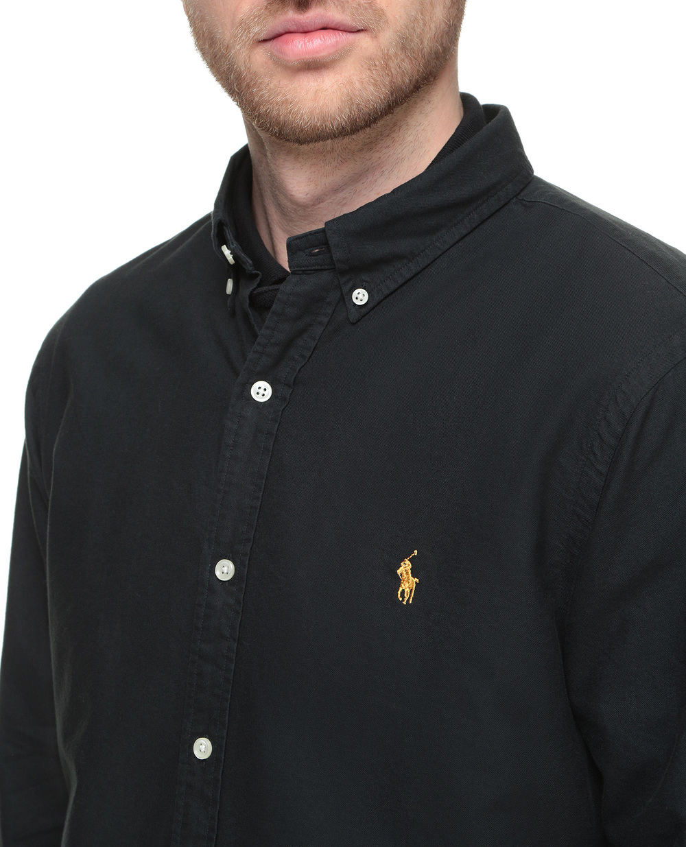 Рубашка Polo Ralph Lauren 710767828001, черный цвет • Купить в интернет-магазине Kameron
