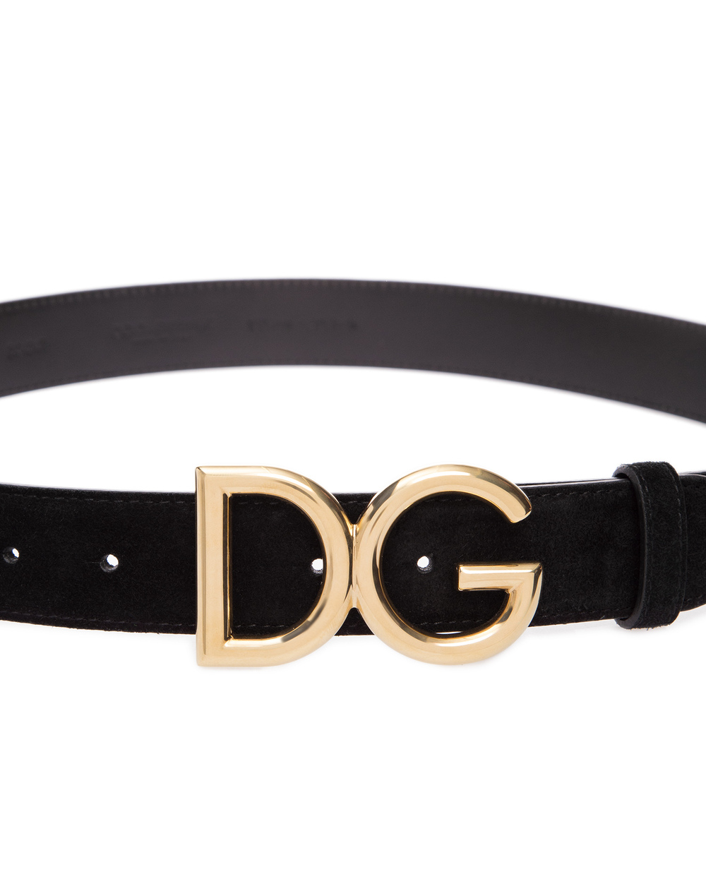 Замшевий ремінь Dolce&Gabbana BC4257-AV478, чорний колір • Купити в інтернет-магазині Kameron