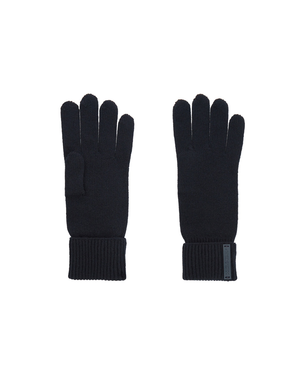 Вовняні рукавички Dolce&Gabbana GXG60T-JBVC4, синій колір • Купити в інтернет-магазині Kameron