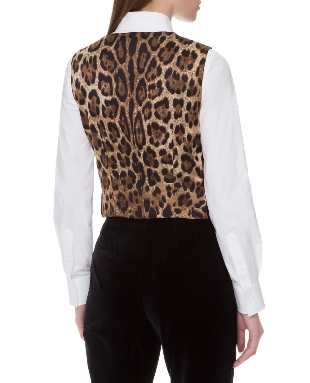 Бархатный жилет Dolce&Gabbana F79H6T-FUVAT, черный цвет • Купить в интернет-магазине Kameron