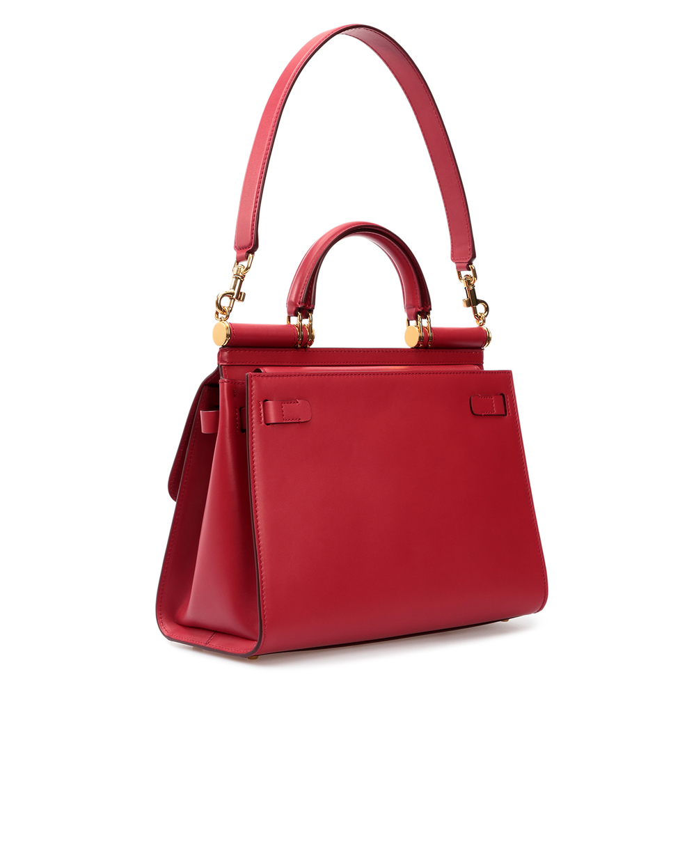 Кожаная сумка Sicily 58 Large Dolce&Gabbana BB6621-AV385, красный цвет • Купить в интернет-магазине Kameron