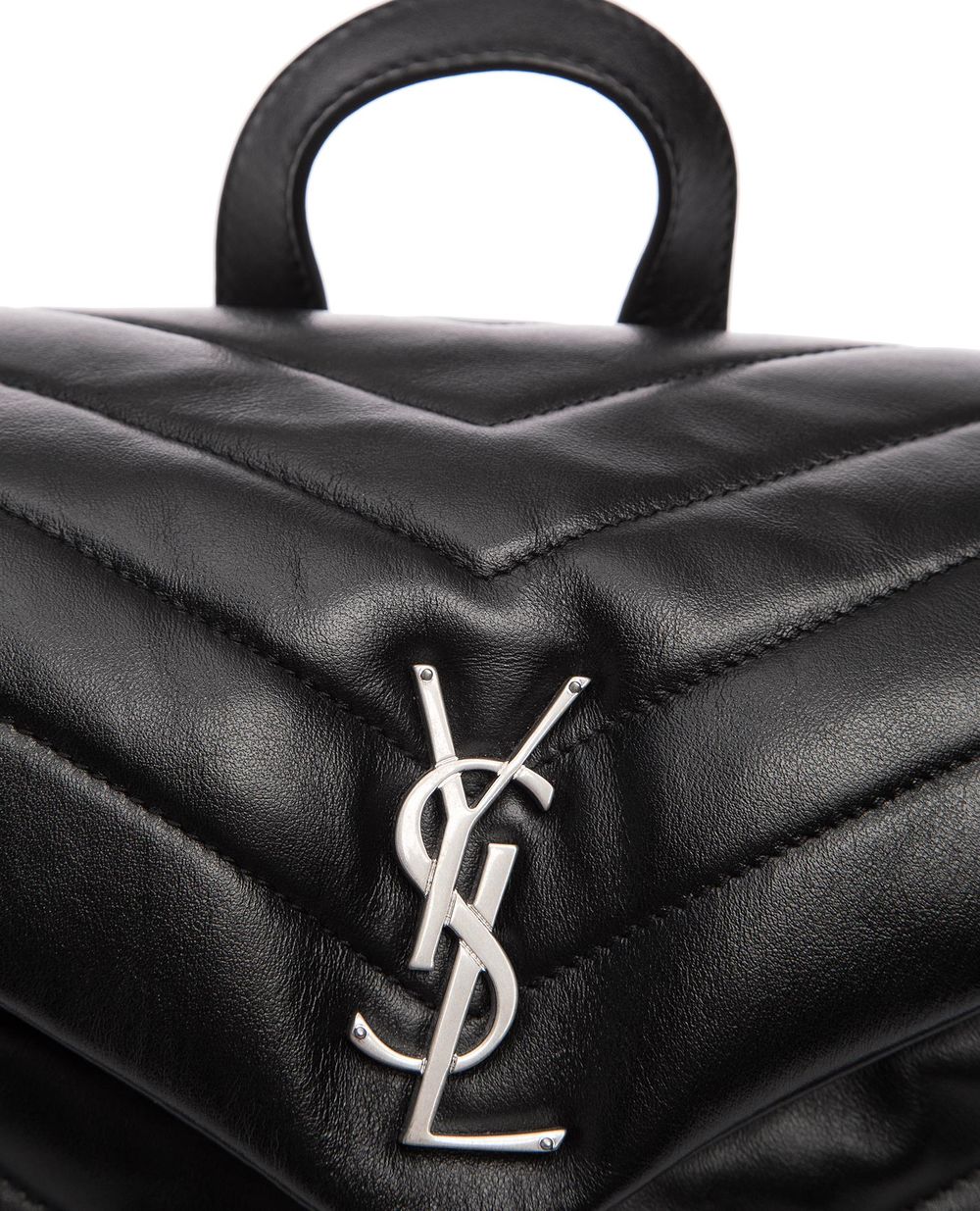Кожаный рюкзак Loulou Saint Laurent 487220-DV726-FW18, черный цвет • Купить в интернет-магазине Kameron