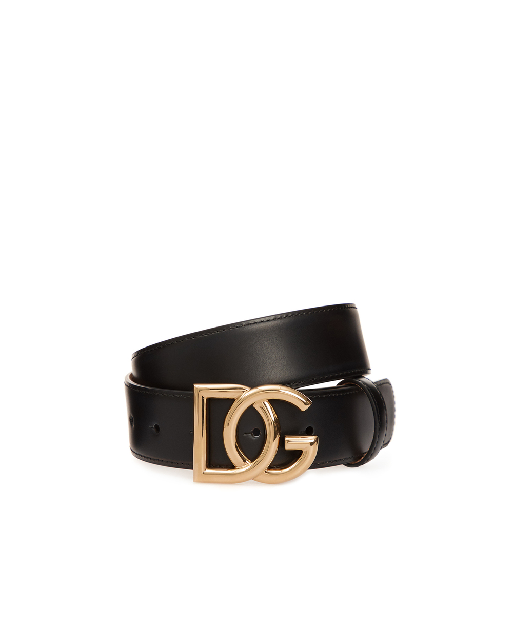 Кожаный ремень Dolce&Gabbana BE1356-AX350, черный цвет • Купить в интернет-магазине Kameron