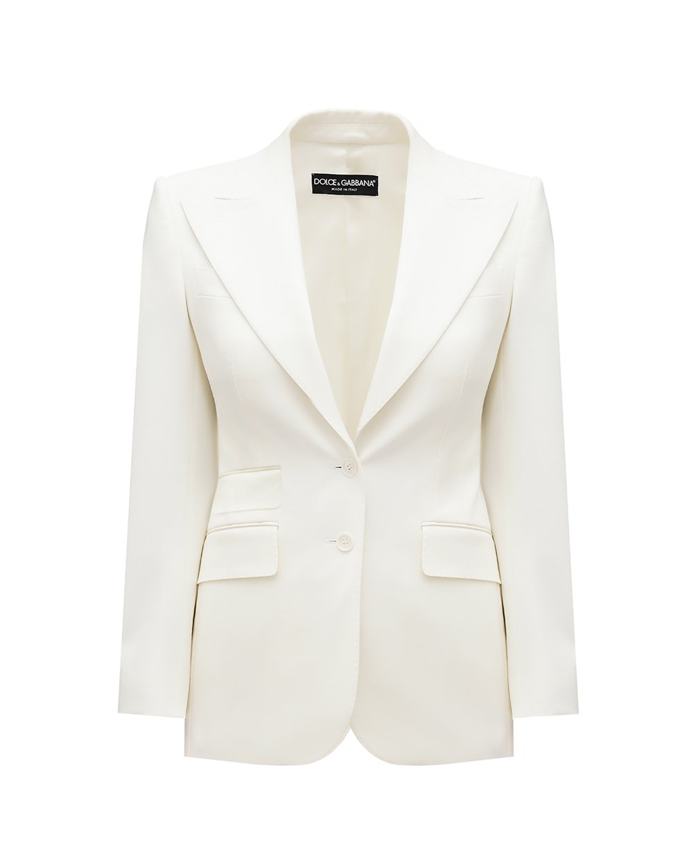 Жакет Dolce&Gabbana F29Z8T-FUCCS, білий колір • Купити в інтернет-магазині Kameron