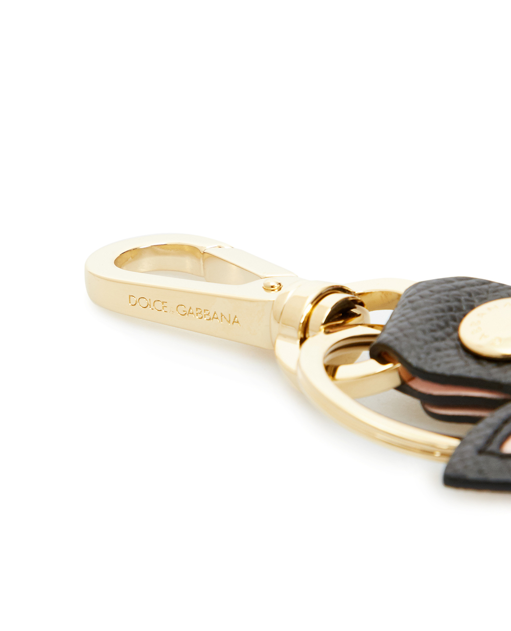 Кожаный брелок Dolce&Gabbana BI3126-AY251, черный цвет • Купить в интернет-магазине Kameron
