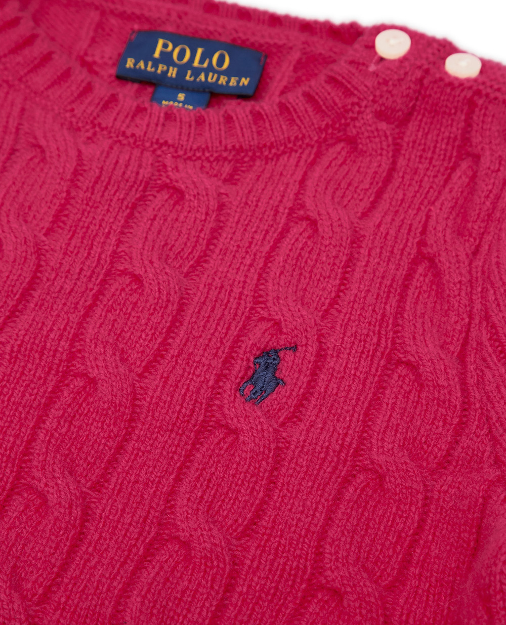 Детский шерстяной свитер Polo Ralph Lauren Kids 312877375002, розовый цвет • Купить в интернет-магазине Kameron