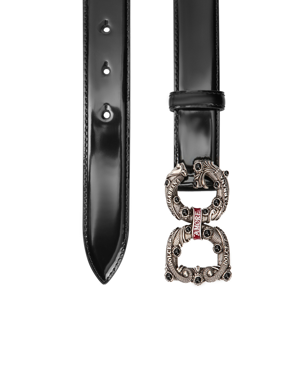 Шкіряний ремінь Dolce&Gabbana BE1335-AW080, чорний колір • Купити в інтернет-магазині Kameron