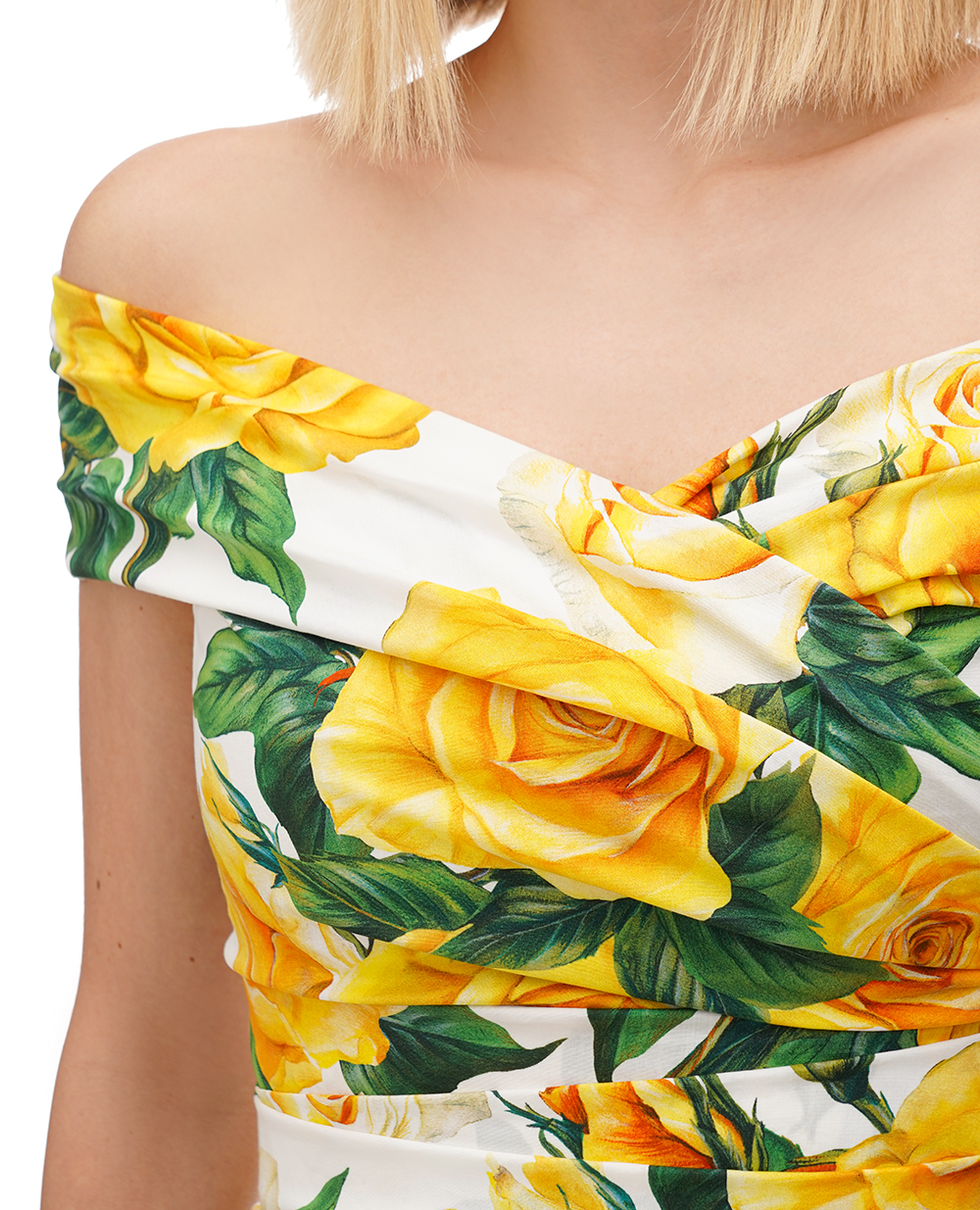 Сукня Dolce&Gabbana F6AHNT-FSEHW, жовтий колір • Купити в інтернет-магазині Kameron