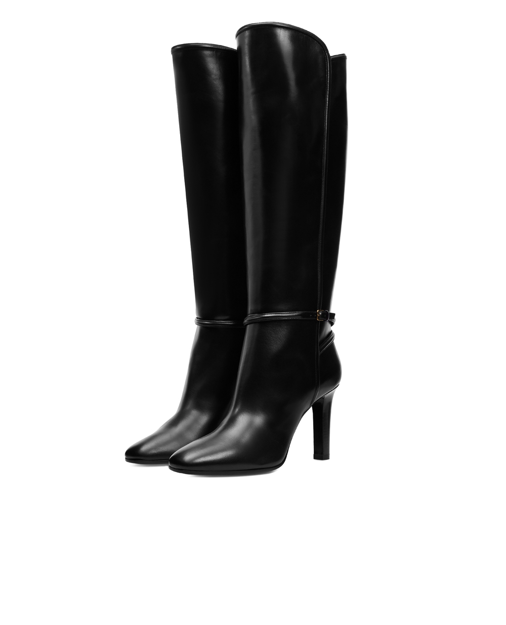 Шкіряні чоботи Saint Laurent 632629-1YU00, чорний колір • Купити в інтернет-магазині Kameron