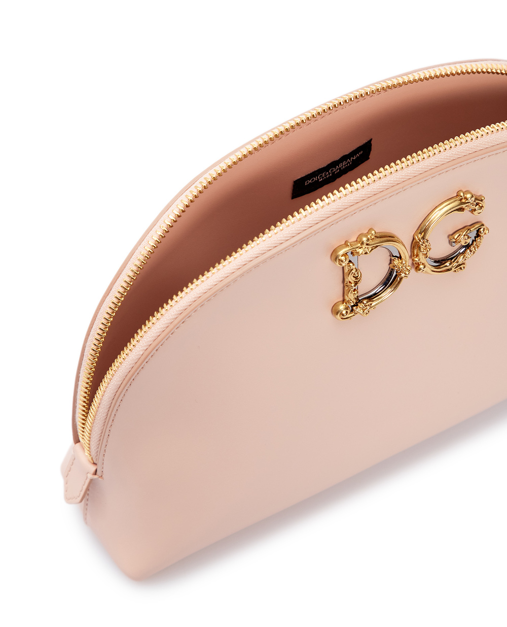 Кожаная косметичка Dolce&Gabbana BI2924-AX121, розовый цвет • Купить в интернет-магазине Kameron