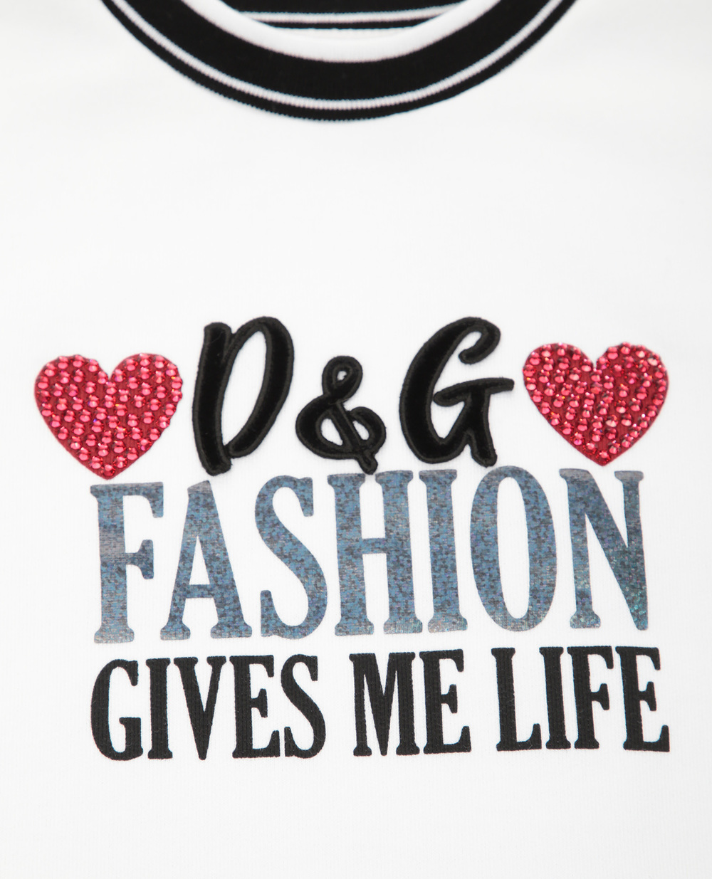 Світшот Dolce&Gabbana Kids L5JW1H-G7TBN-S, білий колір • Купити в інтернет-магазині Kameron