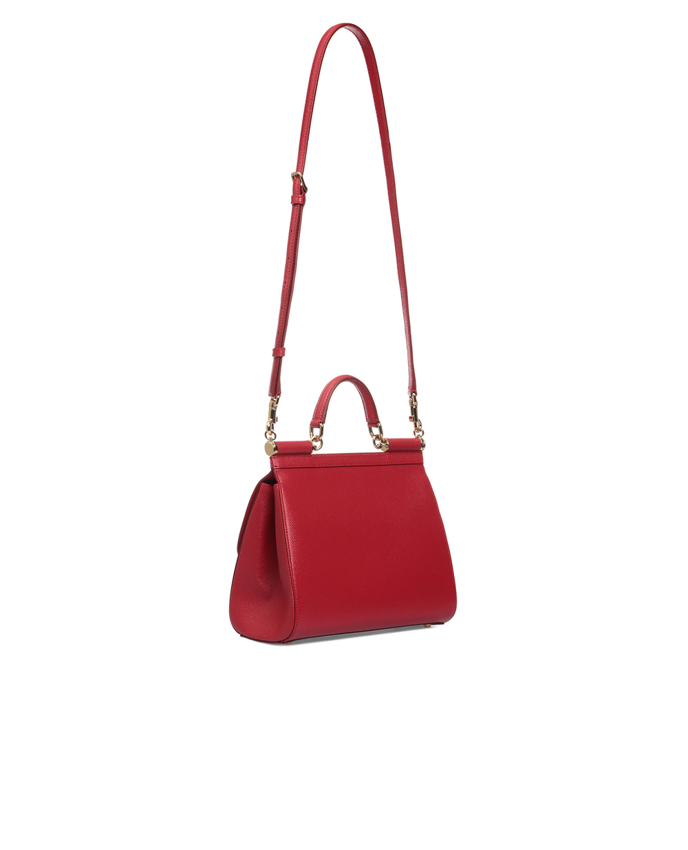 Шкіряна сумка Sicily Large Dolce&Gabbana BB6002-A1001, красный колір • Купити в інтернет-магазині Kameron
