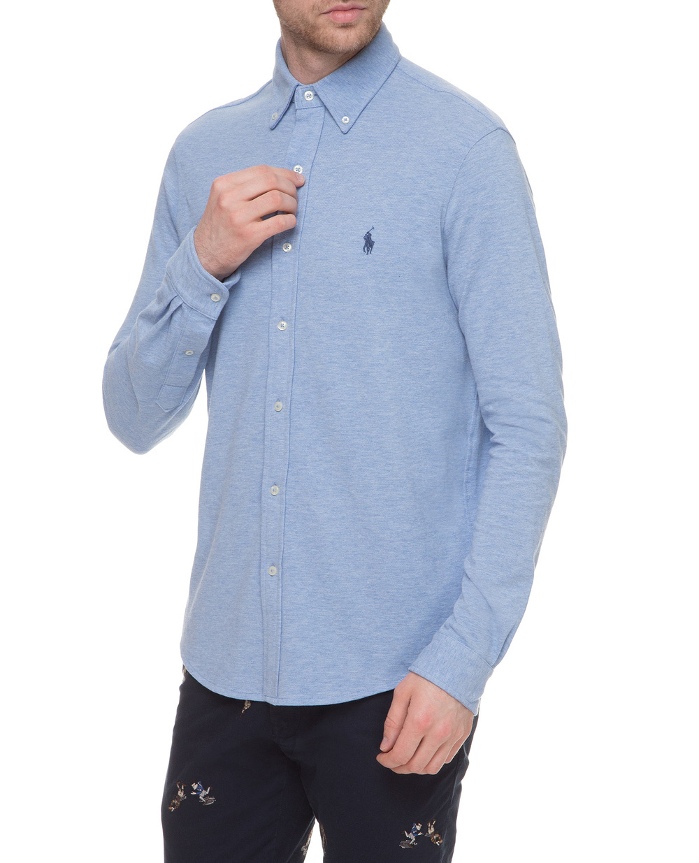 Рубашка Polo Ralph Lauren 710654408042, голубой цвет • Купить в интернет-магазине Kameron