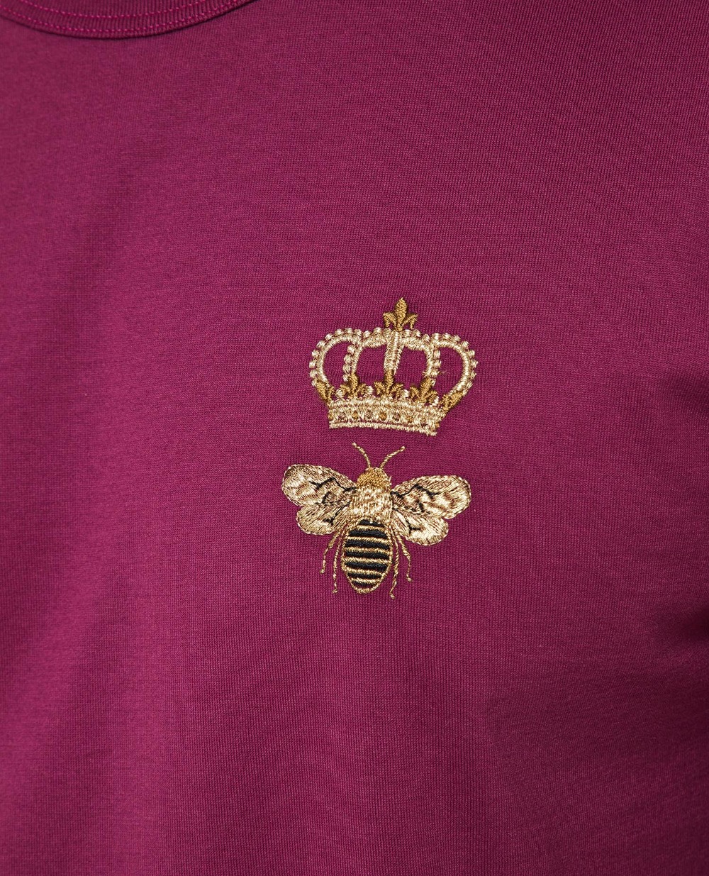 Футболка Dolce&Gabbana G8PV1Z-G7WUQ, бордовий колір • Купити в інтернет-магазині Kameron