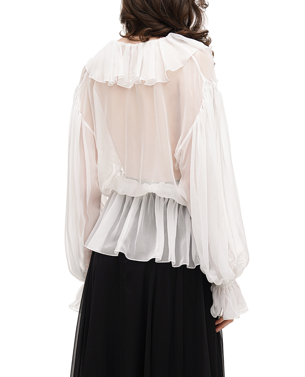 Блуза Dolce&Gabbana F79FGT-FU1AT, белый цвет • Купить в интернет-магазине Kameron