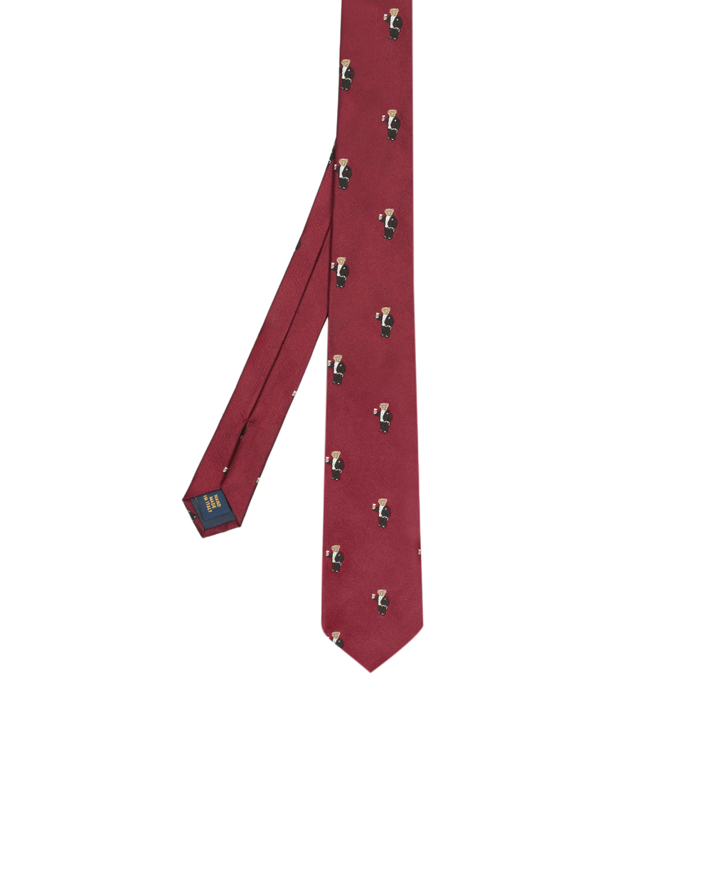 Шовкова краватка Polo Ralph Lauren 712814974001, бордовий колір • Купити в інтернет-магазині Kameron