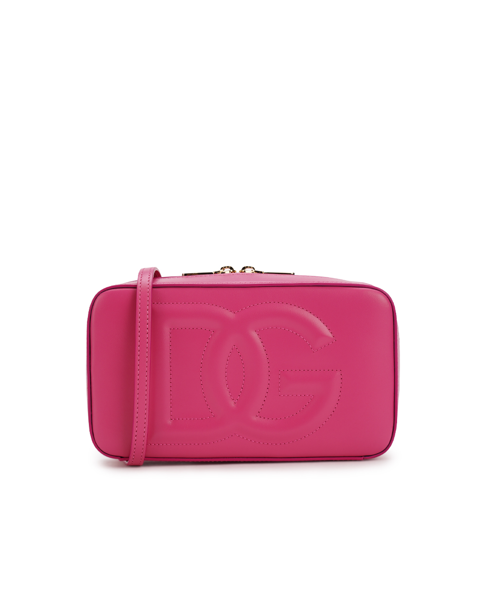 Шкіряна сумка DG Logo Small Dolce&Gabbana BB7289-AW576, малиновий колір • Купити в інтернет-магазині Kameron