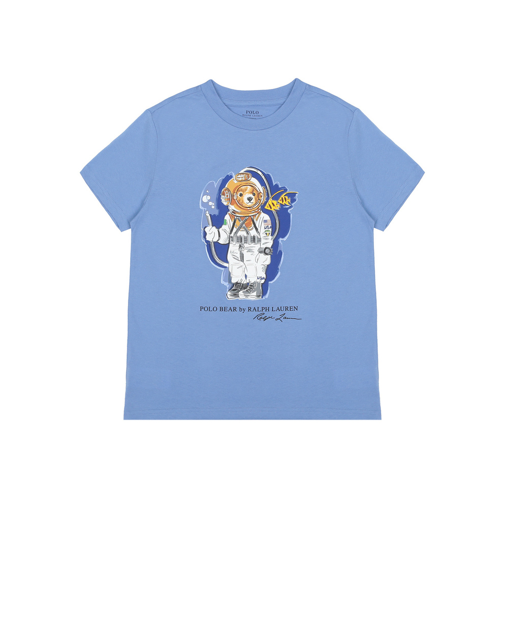 Футболка Polo Ralph Lauren Kids 323777150005, голубой цвет • Купить в интернет-магазине Kameron