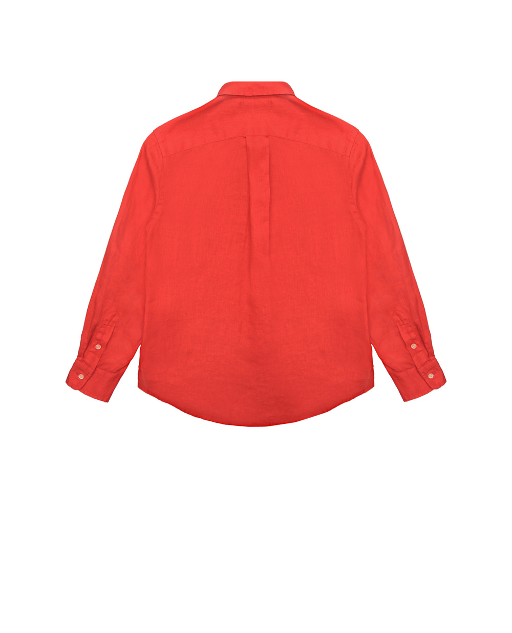 Детская льняная рубашка Polo Ralph Lauren Kids 322865270001, коралловый цвет • Купить в интернет-магазине Kameron