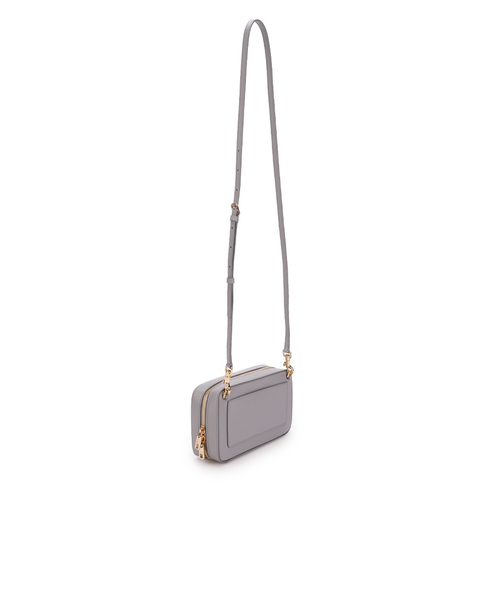 Кожаная сумка DG Logo Small Dolce&Gabbana BB7289-AW576, серый цвет • Купить в интернет-магазине Kameron